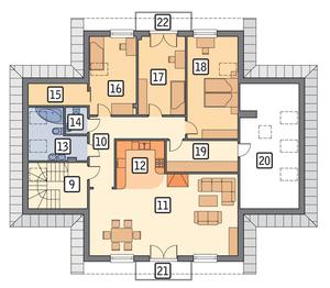 RZUT PODDASZA POW. 155,7 m²
